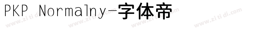 PKP Normalny字体转换